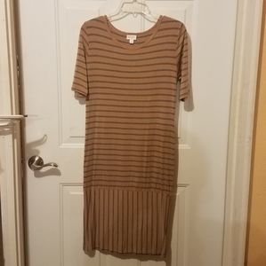 Lularoe large striped Julia dress